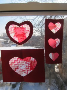 Tissue Paper Hearts